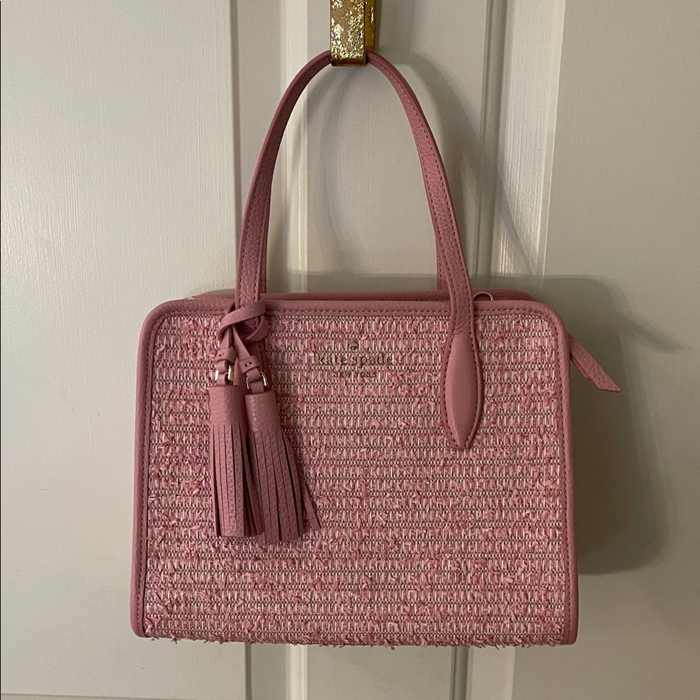 Kate Spade Pink Textured Satchel